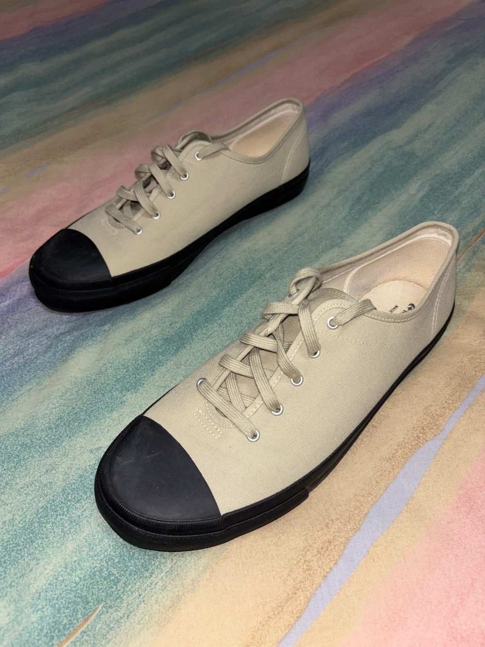 MOONSTAR Fine Vulcanized UBAL Canvas Low Cut Shoes SAGE size 9.5